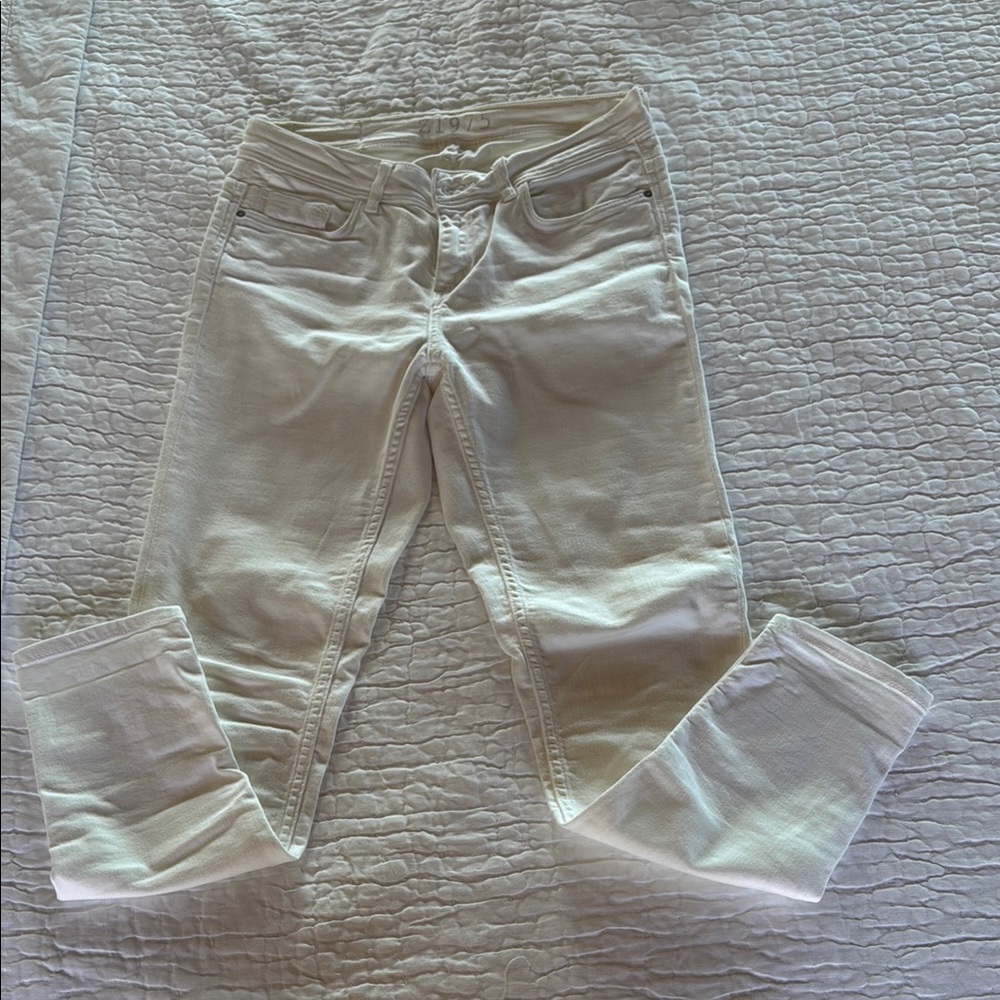 Zara  Basic 1975 White Skinny Jeans Size 8